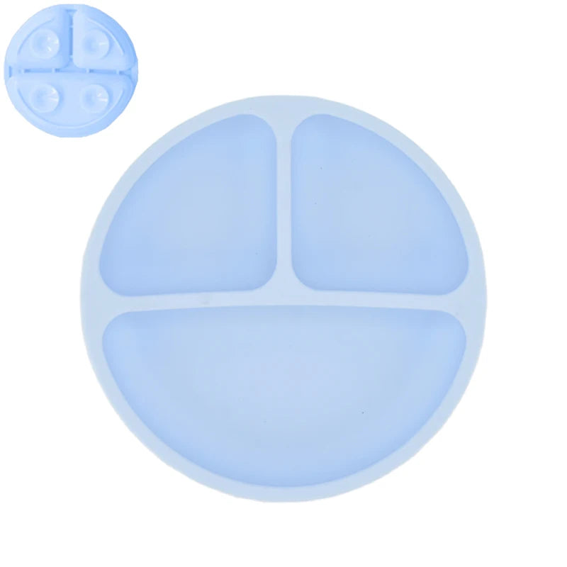 Conjunto Infantil Prato Infantil de Silicone